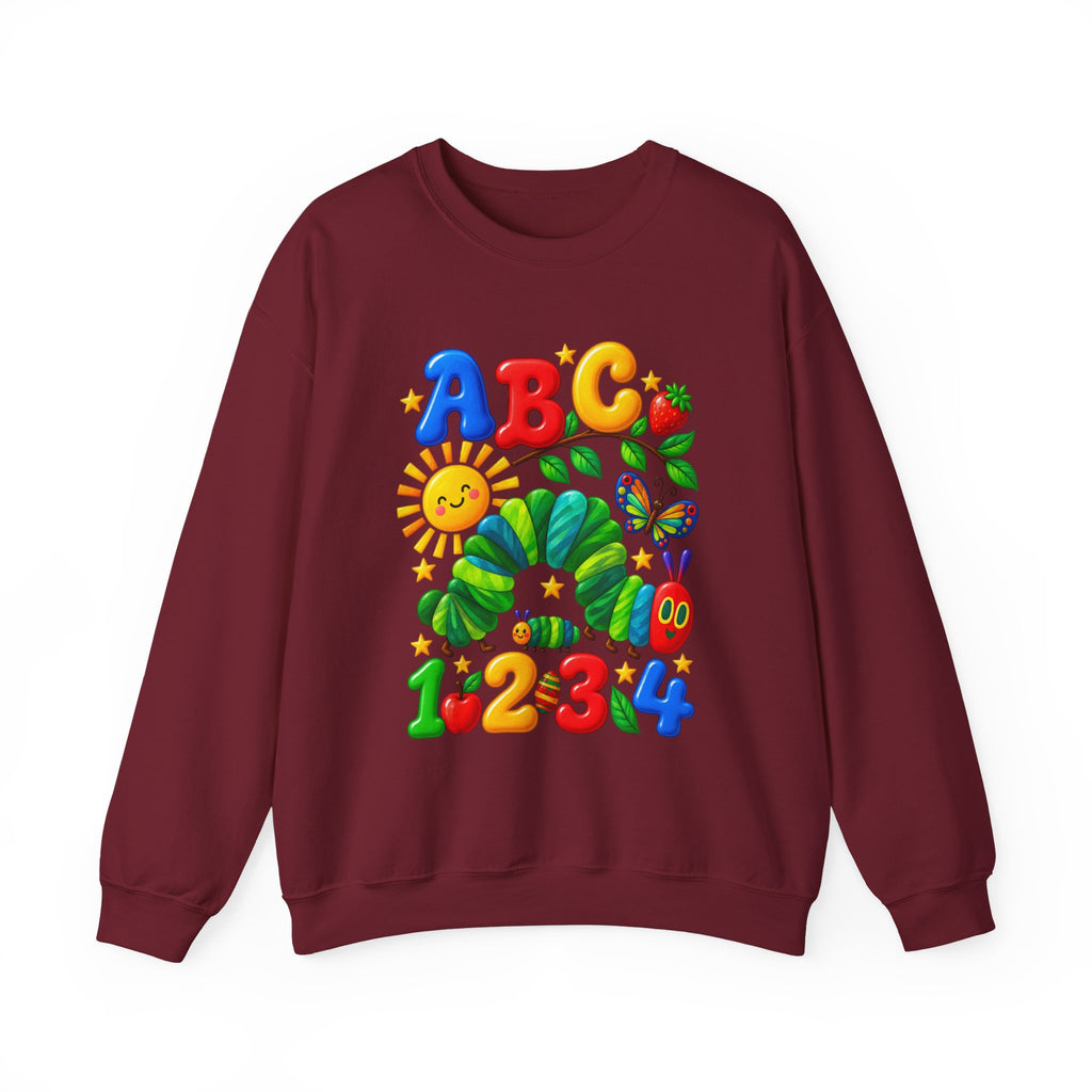 ABC 1234 Educational Kids Crewneck Sweatshirt