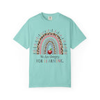 Teacher Rainbow T-Shirt - "We Are Hungry For Learning" School Apple Graphic Tee