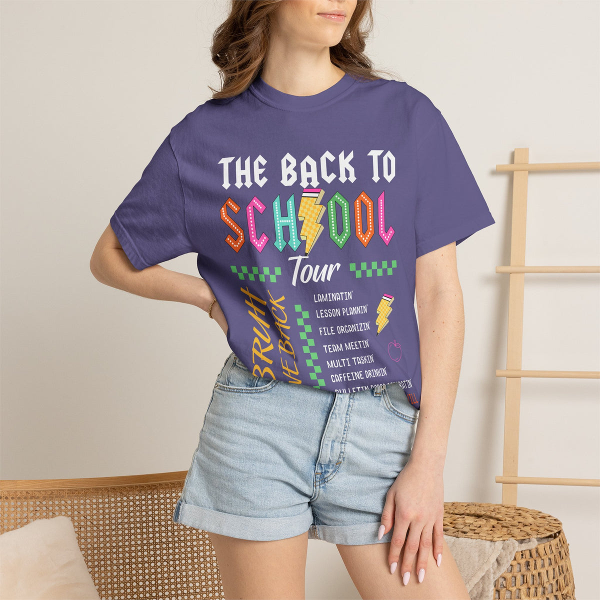 Back to School Tour T-Shirt — Retro Teacher Humor Tee ("Bruh! We Back")
