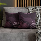 Personalized Teacher Appreciation Heart Pillowcase — "It takes a big heart to shape little minds"