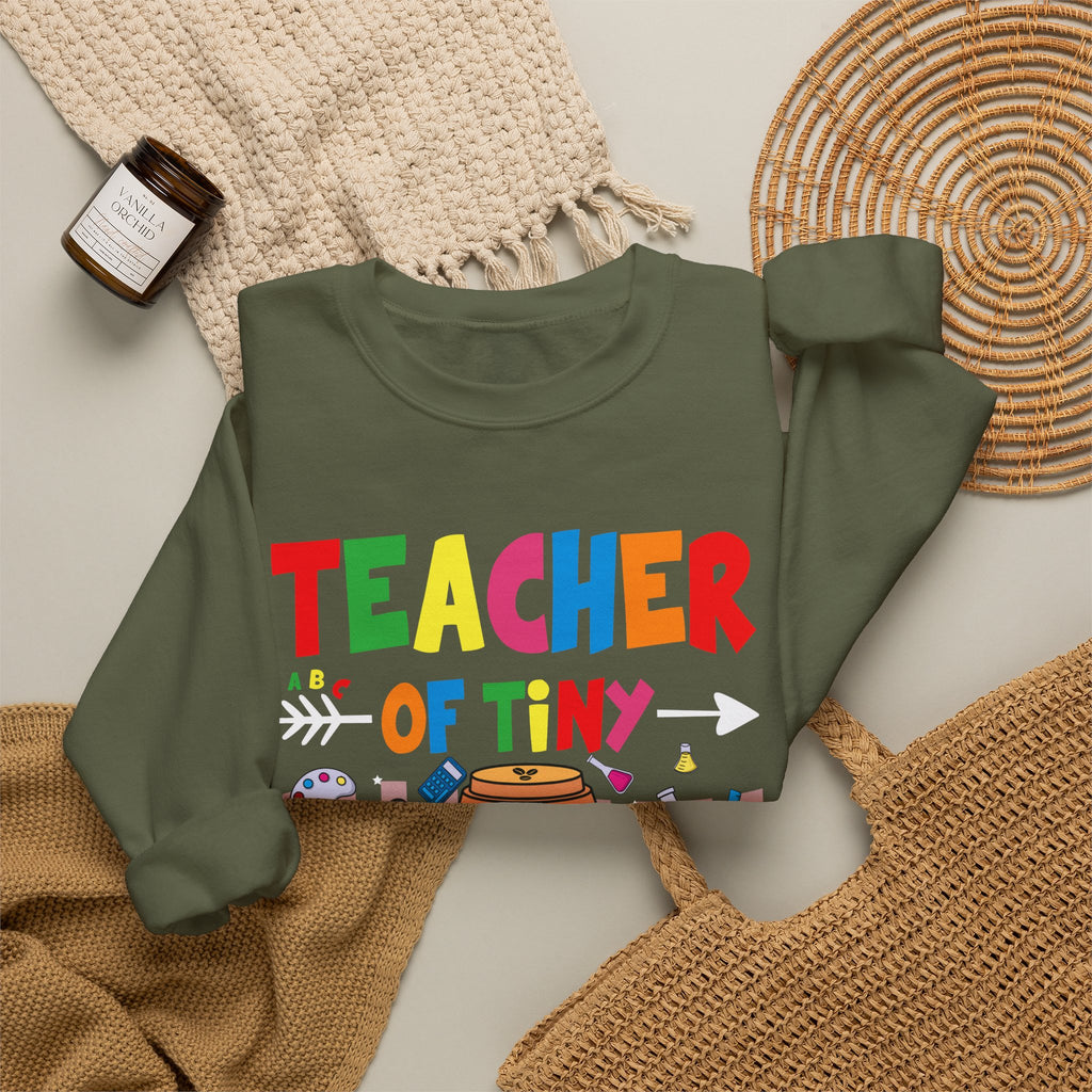 Teacher of Tiny Superheroes Crewneck Sweatshirt