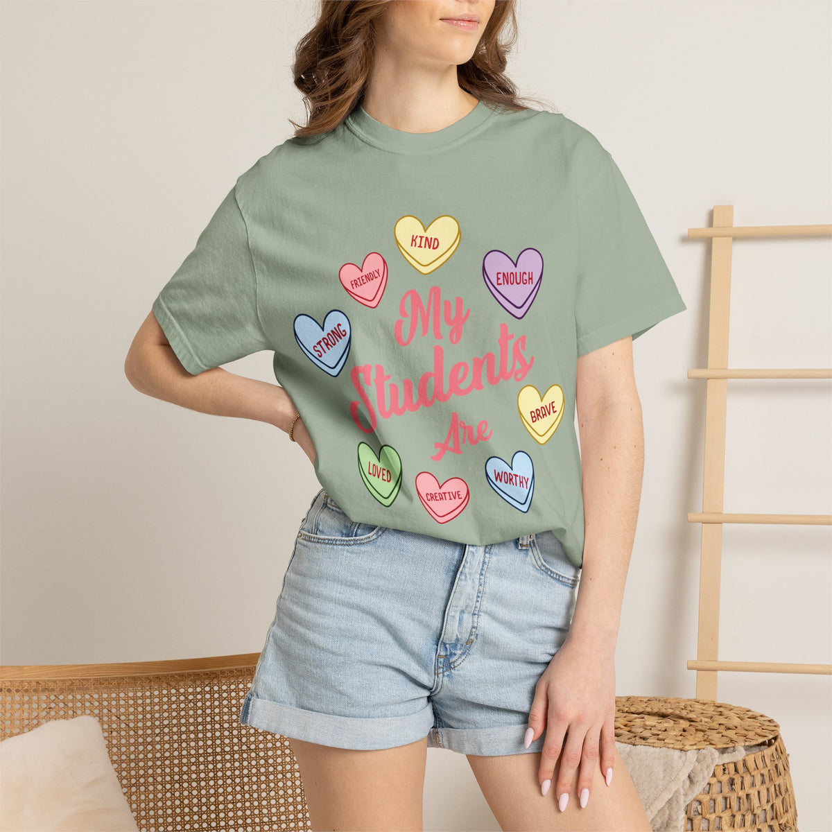 My Students Are T-Shirt — Teacher Appreciation Candy Hearts Design