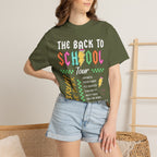 Back to School Tour T-Shirt — Retro Teacher Humor Tee ("Bruh! We Back")