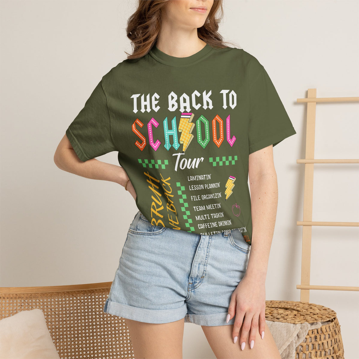 Back to School Tour T-Shirt — Retro Teacher Humor Tee ("Bruh! We Back")