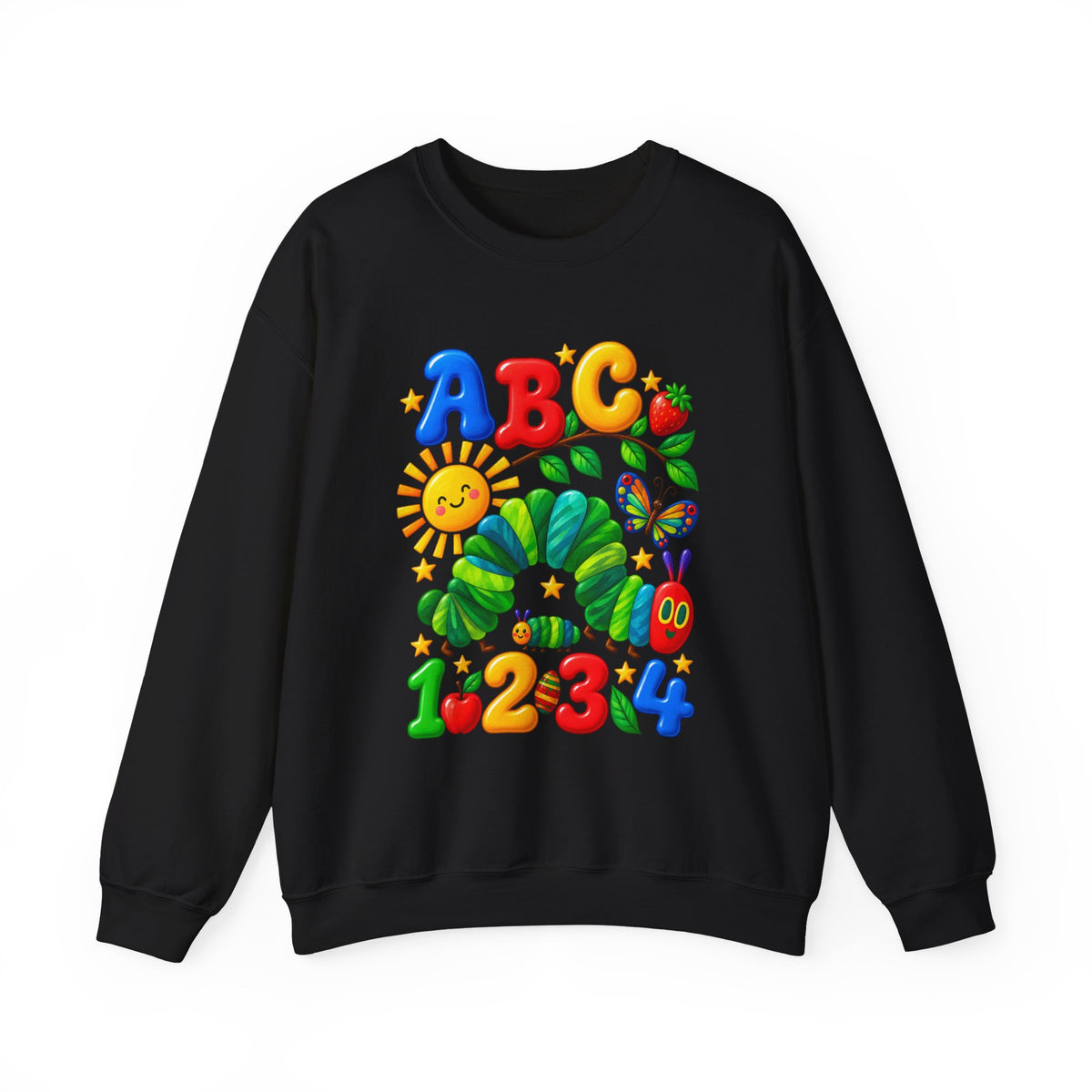 ABC 1234 Educational Kids Crewneck Sweatshirt