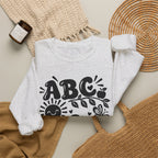 ABC 1234 Alphabet & Numbers Educational Crewneck Sweatshirt