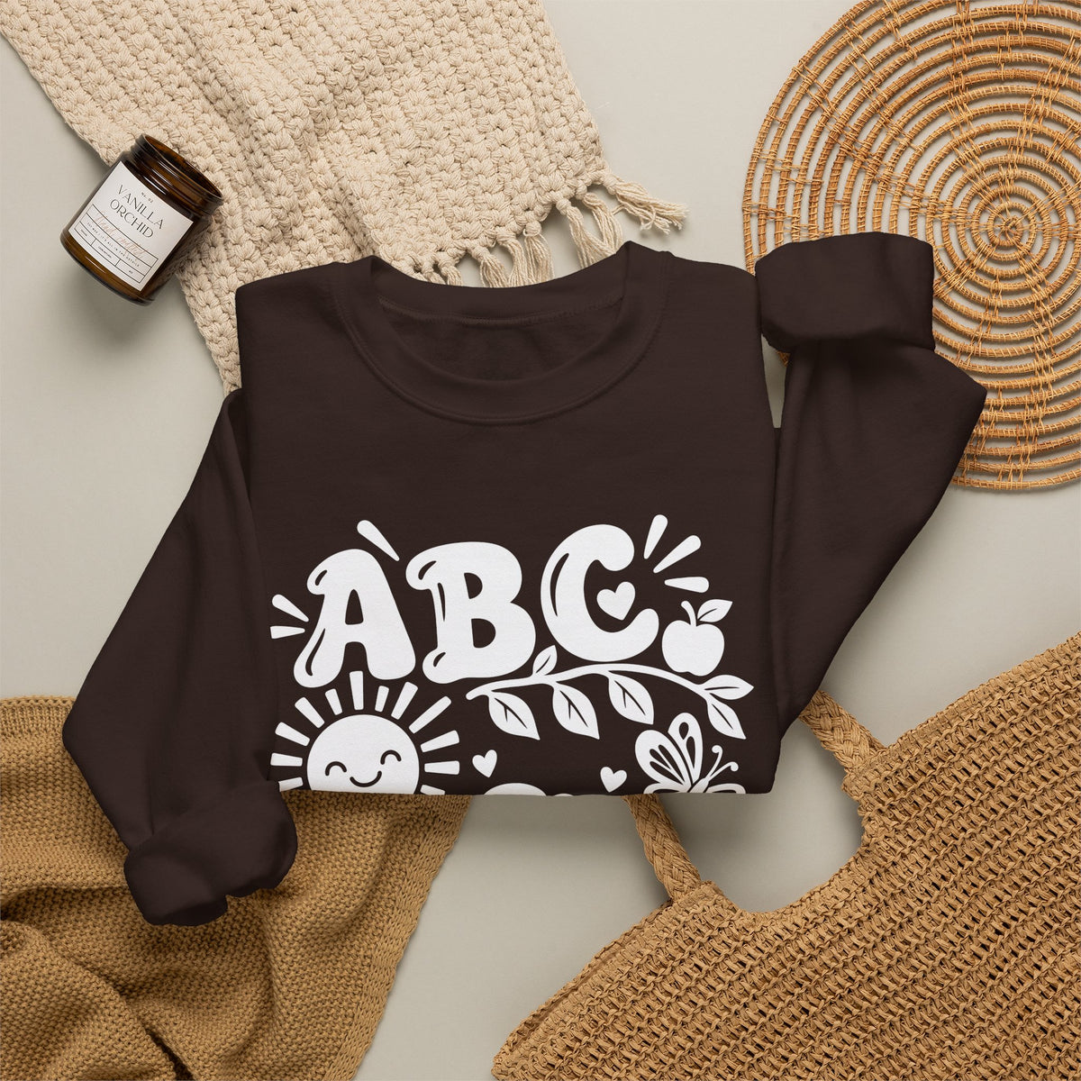 ABC 1234 Educational Crewneck Sweatshirt