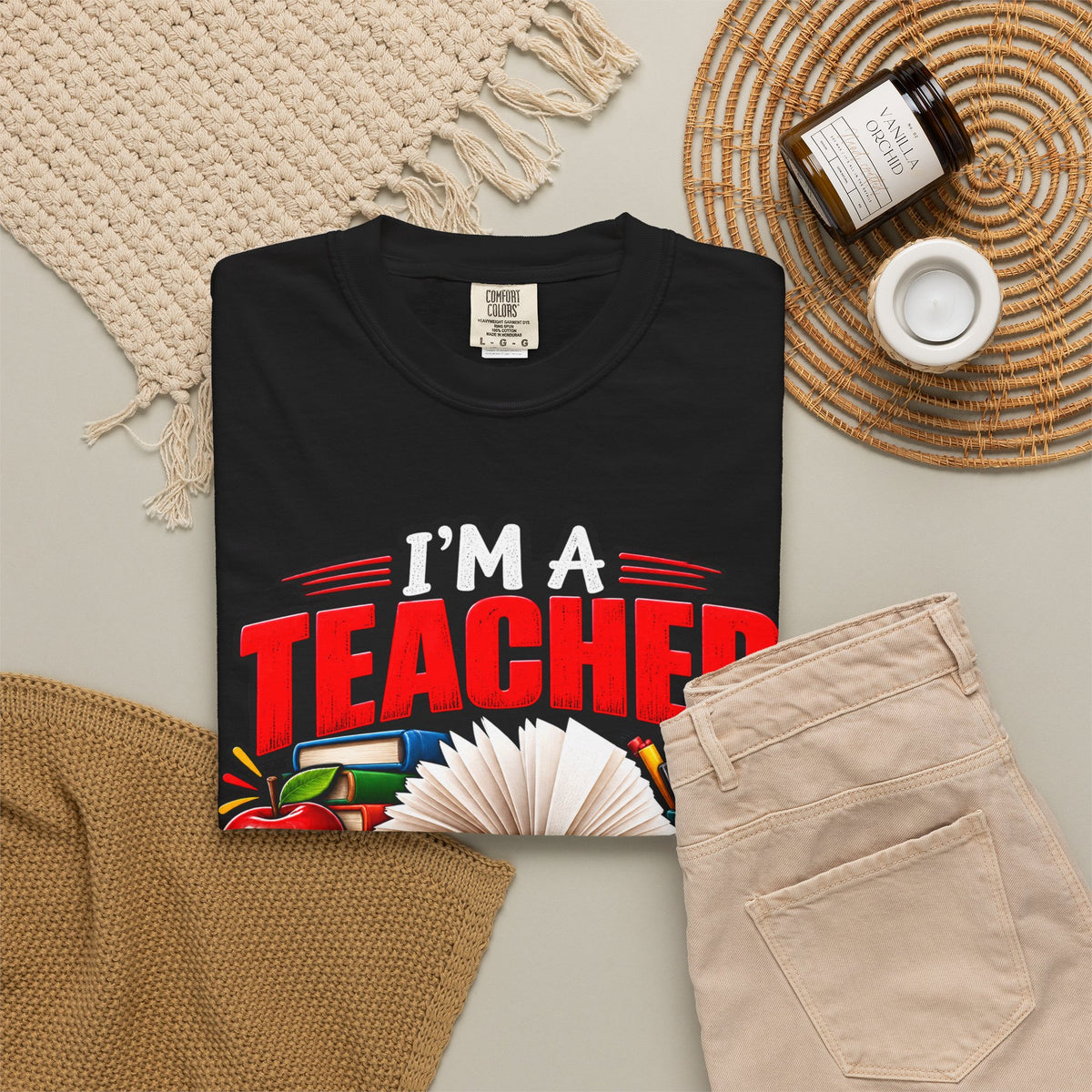 Teacher Sarcasm T-Shirt — "I'm a Teacher: My Level of Sarcasm Depends On Your Level of Stupidity"