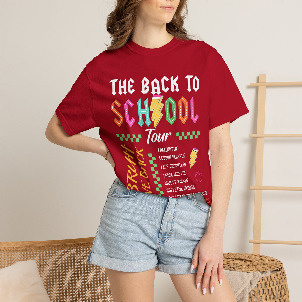 Back to School Tour T-Shirt — Retro Teacher Humor Tee ("Bruh! We Back")