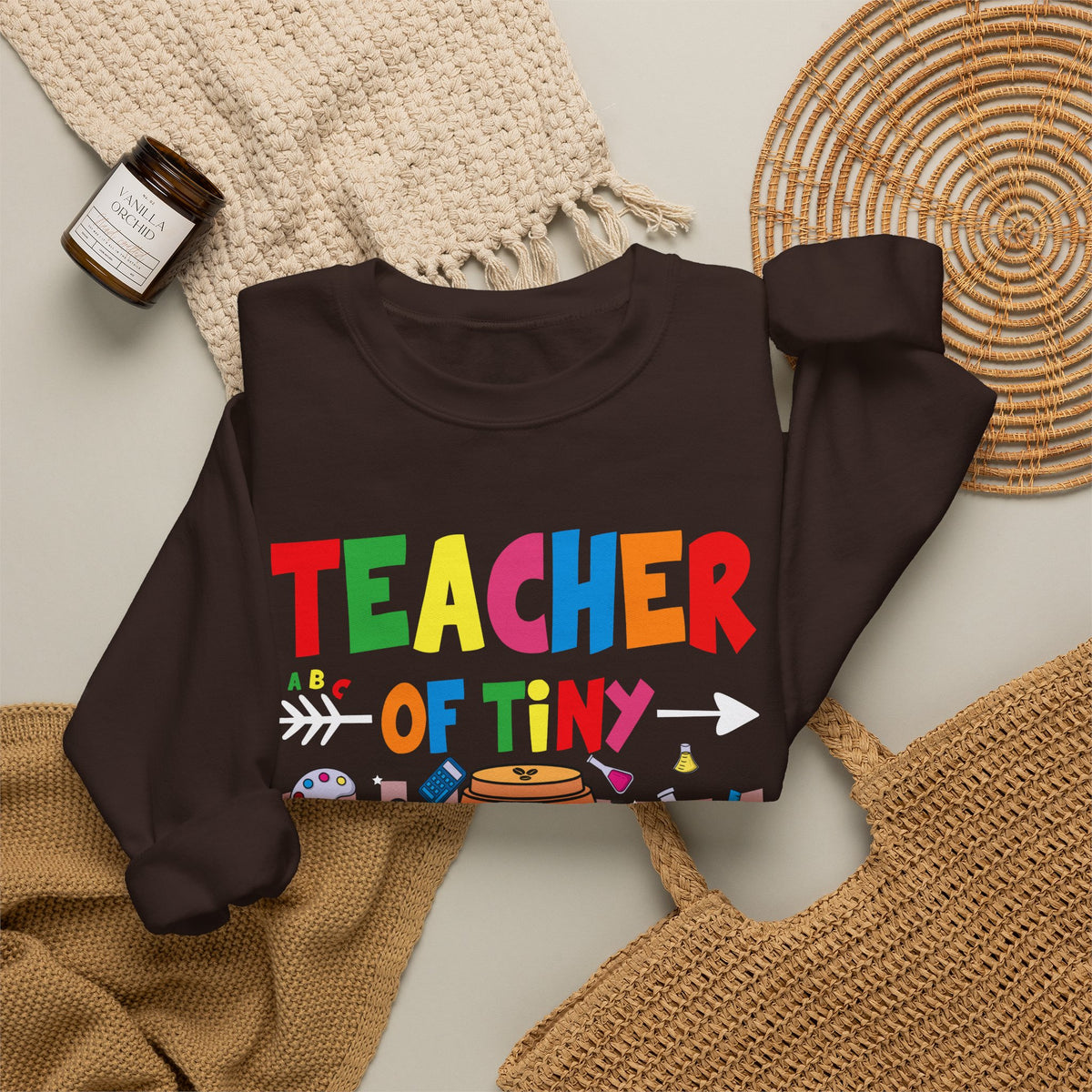 Teacher of Tiny Superheroes Crewneck Sweatshirt
