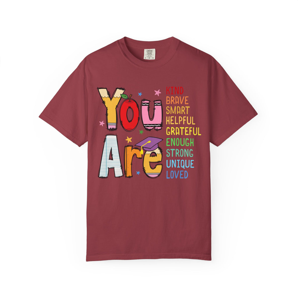 You Are Loved Inspirational T-Shirt — Positive Affirmation Tee for Kids & Teens