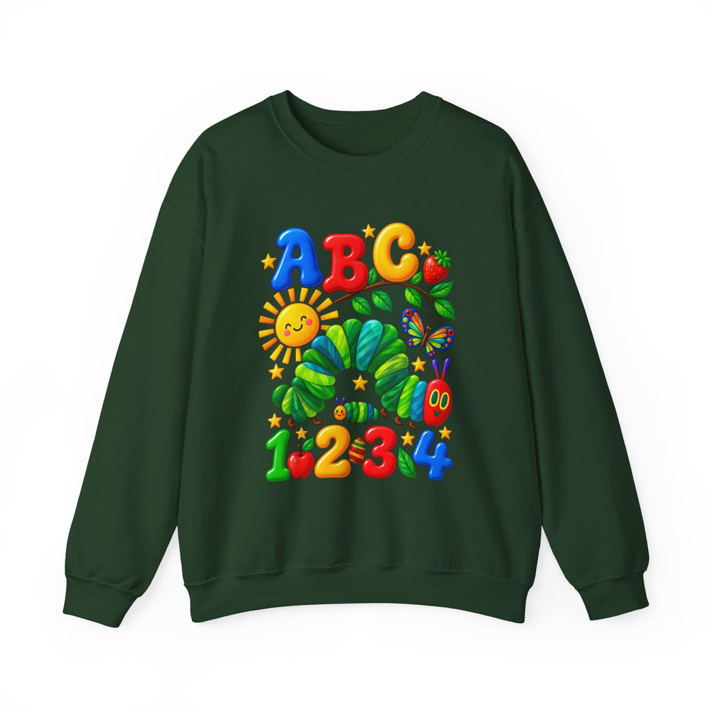 ABC 1234 Educational Kids Crewneck Sweatshirt