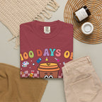 100 Days of Coffee & Chaos T-Shirt — Funny Teacher/Student Celebration Tee