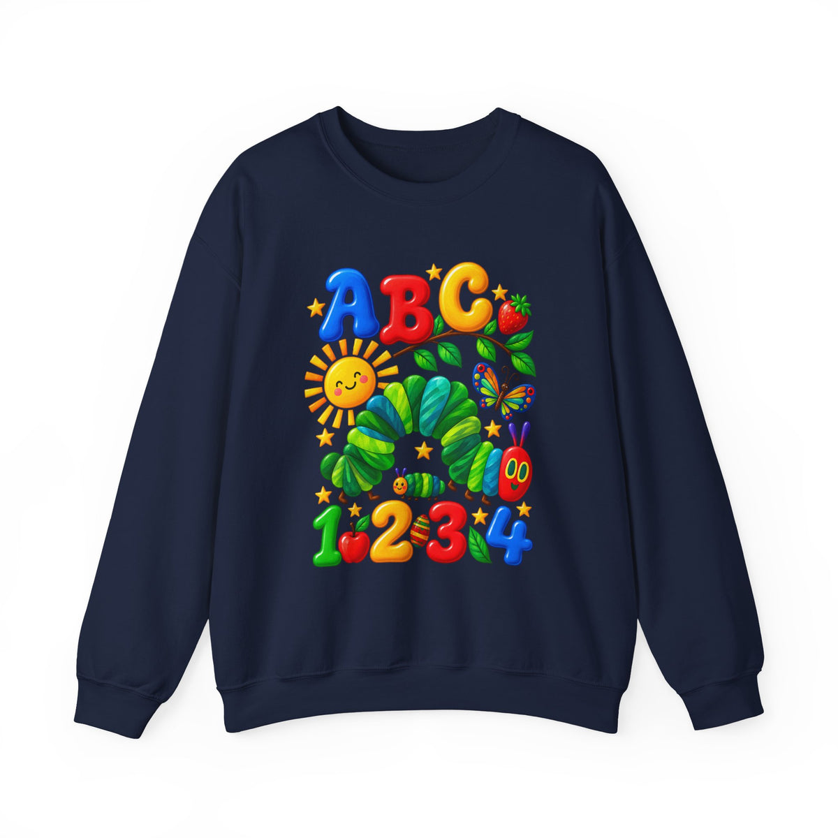 ABC 1234 Educational Kids Crewneck Sweatshirt