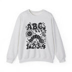 ABC 1234 Alphabet & Numbers Educational Crewneck Sweatshirt