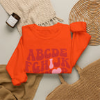 Alphabet ABC Sweatshirt – Playful Red Letter Crewneck