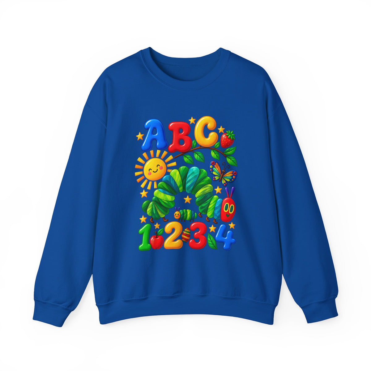 ABC 1234 Educational Kids Crewneck Sweatshirt