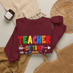 Teacher of Tiny Superheroes Crewneck Sweatshirt