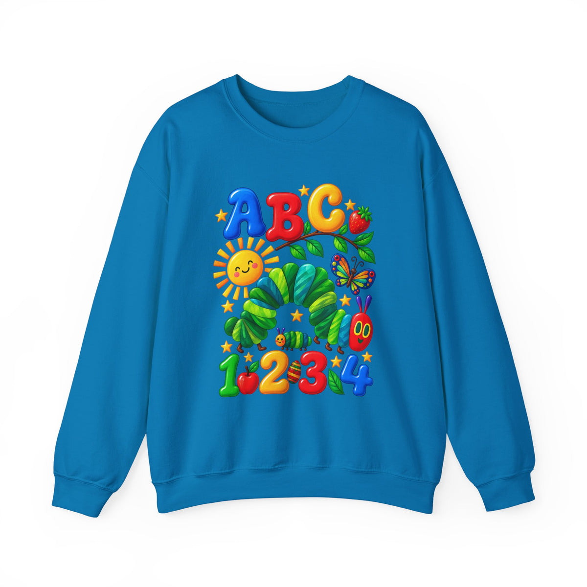 ABC 1234 Educational Kids Crewneck Sweatshirt