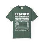 Teacher Nutrition Facts T-Shirt — Funny Teacher Gift Tee for Educators