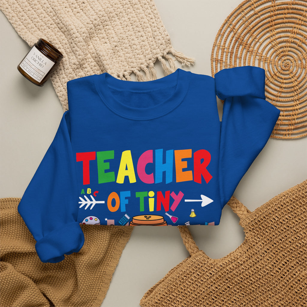 Teacher of Tiny Superheroes Crewneck Sweatshirt