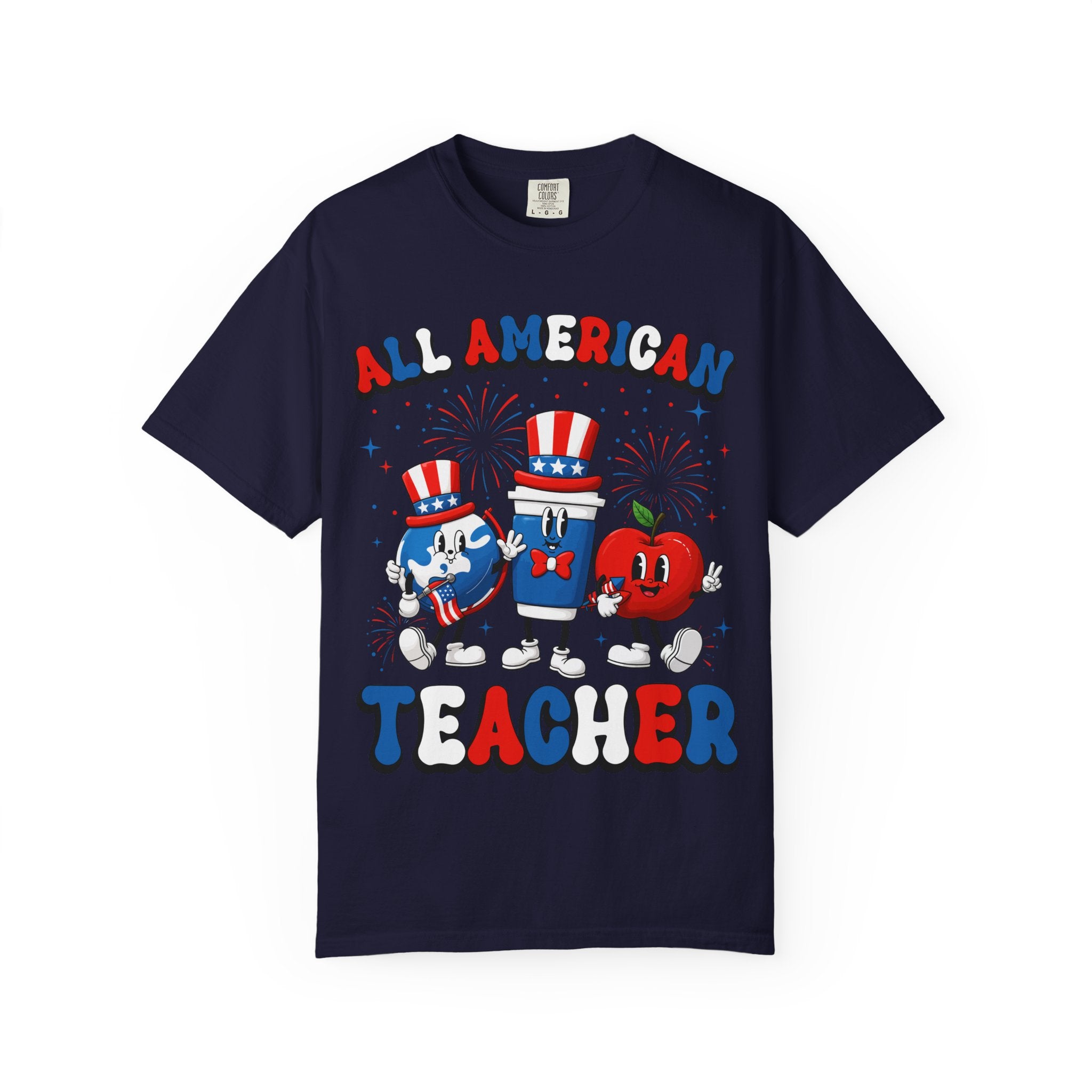 All American Teacher T-Shirt — Patriotic 4th of July Teacher Tee