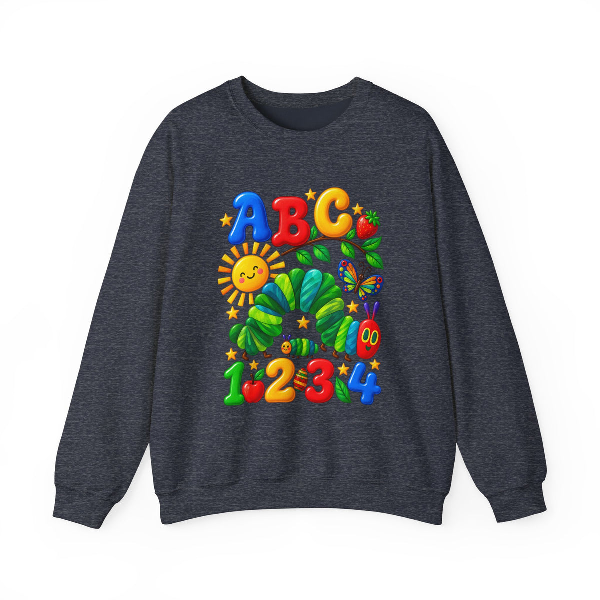 ABC 1234 Educational Kids Crewneck Sweatshirt