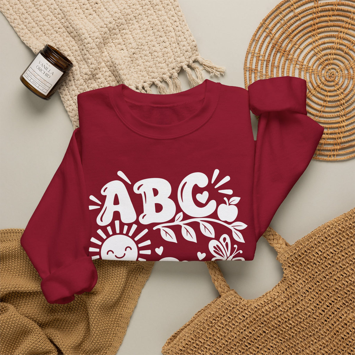 ABC 1234 Educational Crewneck Sweatshirt