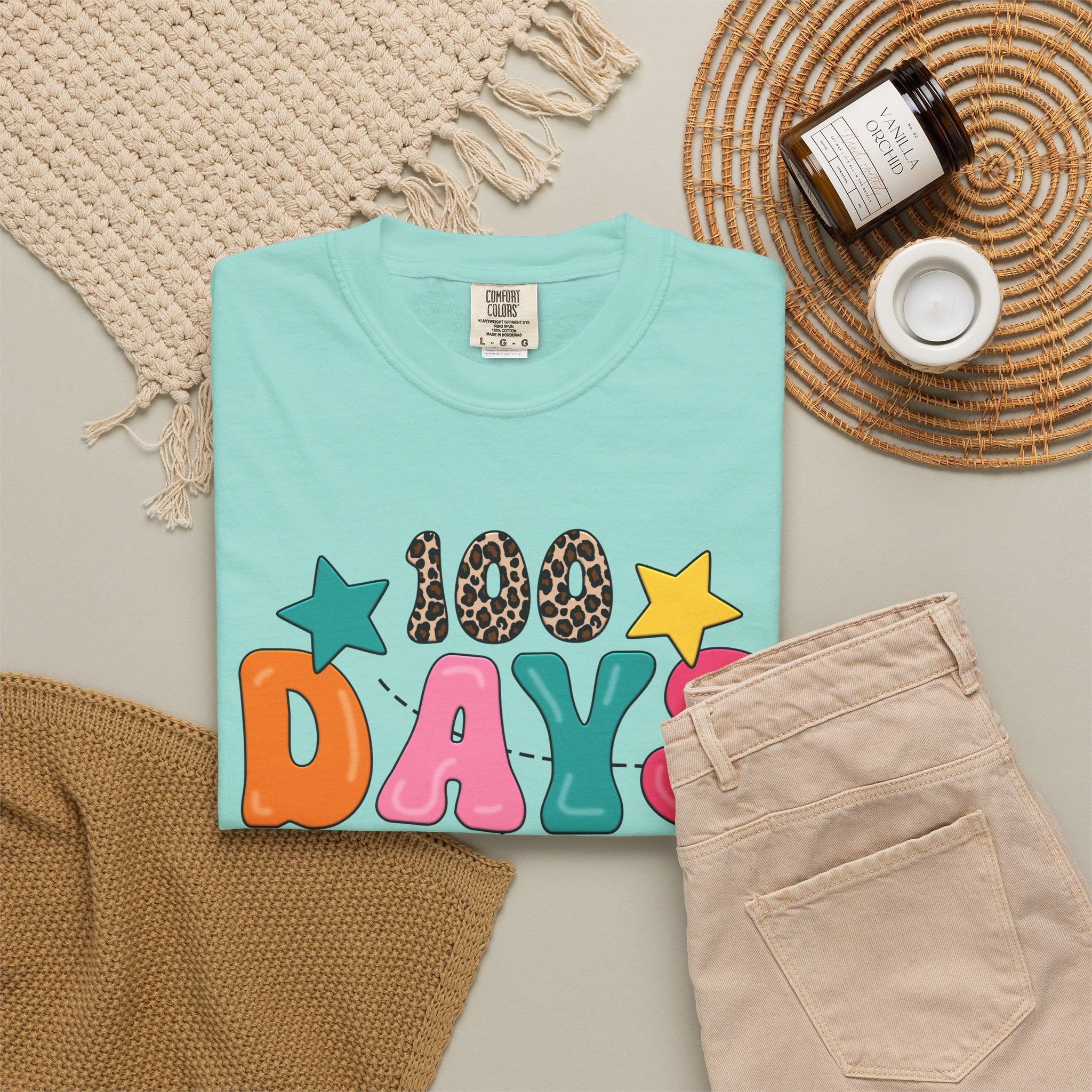 100 Days of School T-Shirt — Colorful Kids Celebration Tee