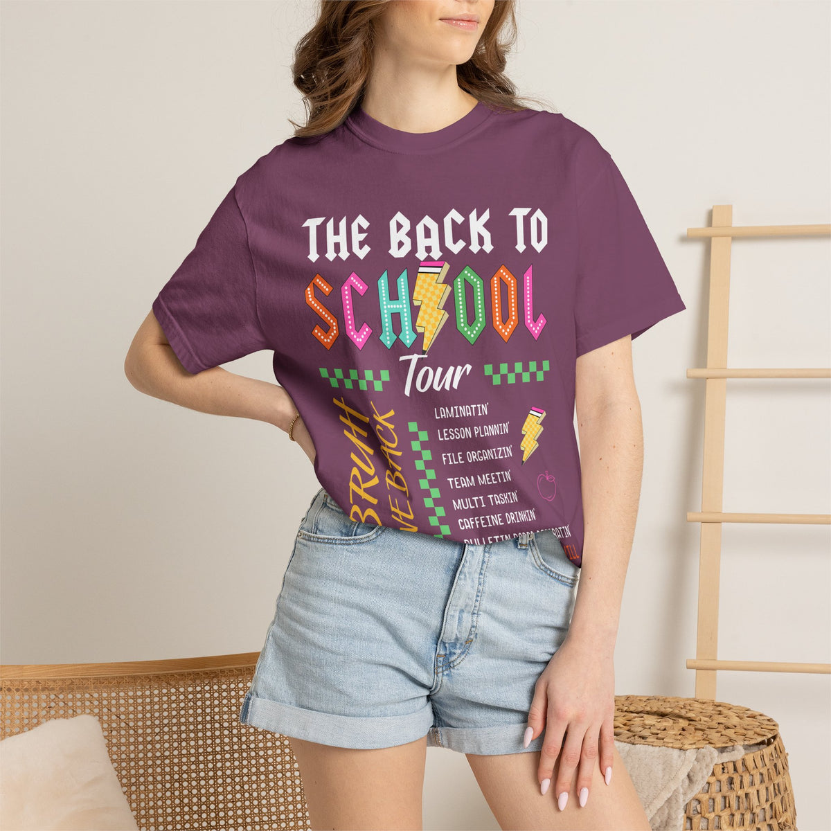Back to School Tour T-Shirt — Retro Teacher Humor Tee ("Bruh! We Back")