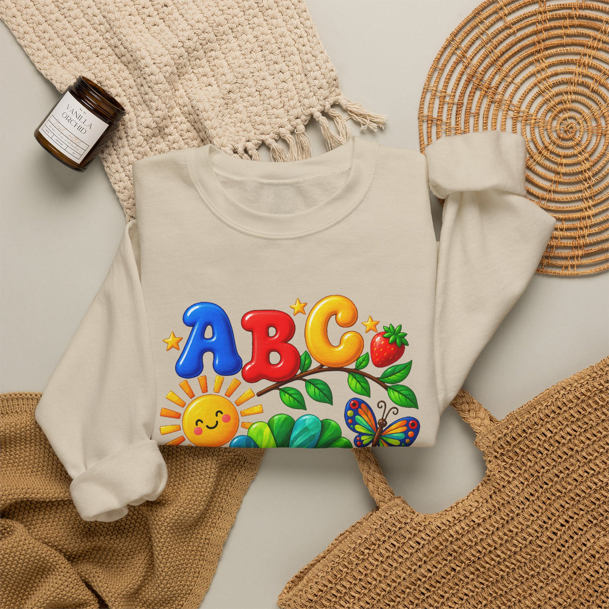 ABC 1234 Educational Sweatshirt for Kids