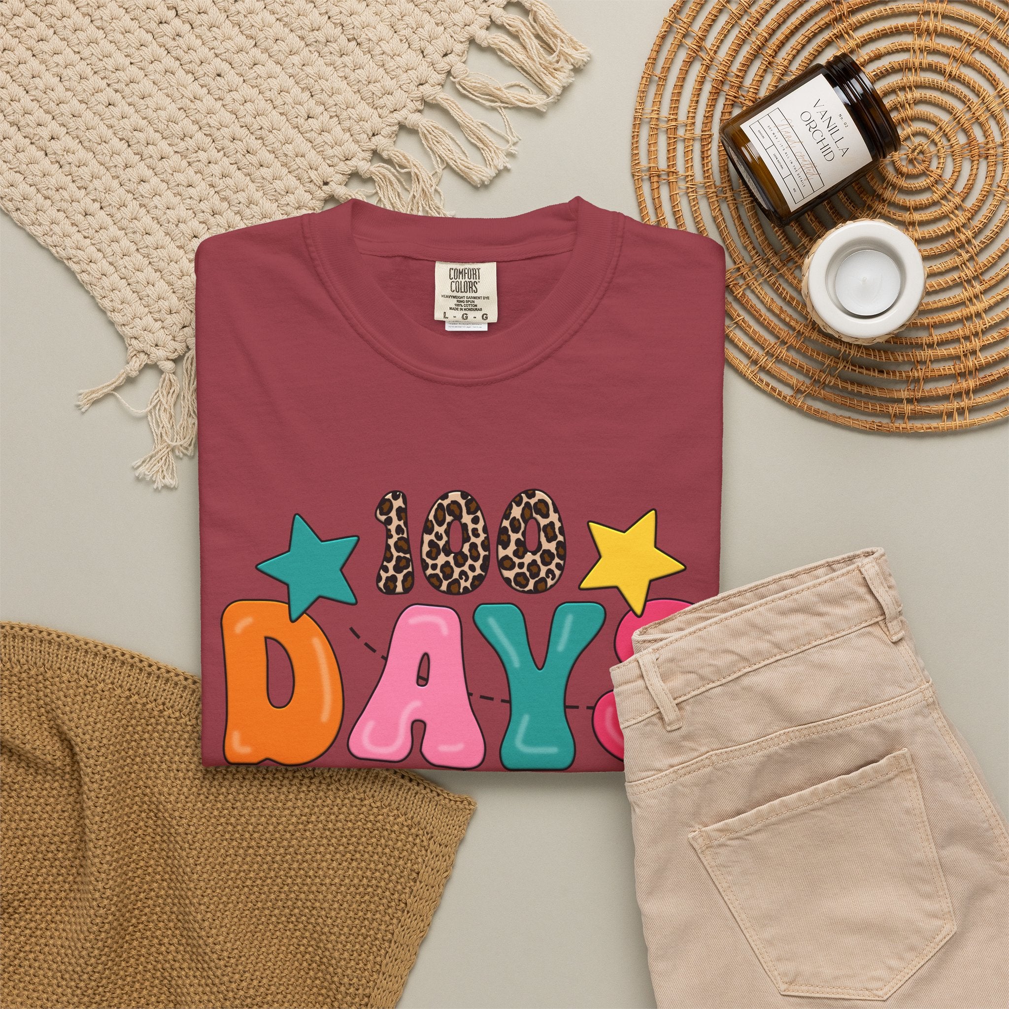 100 Days of School T-Shirt — Colorful Kids Celebration Tee