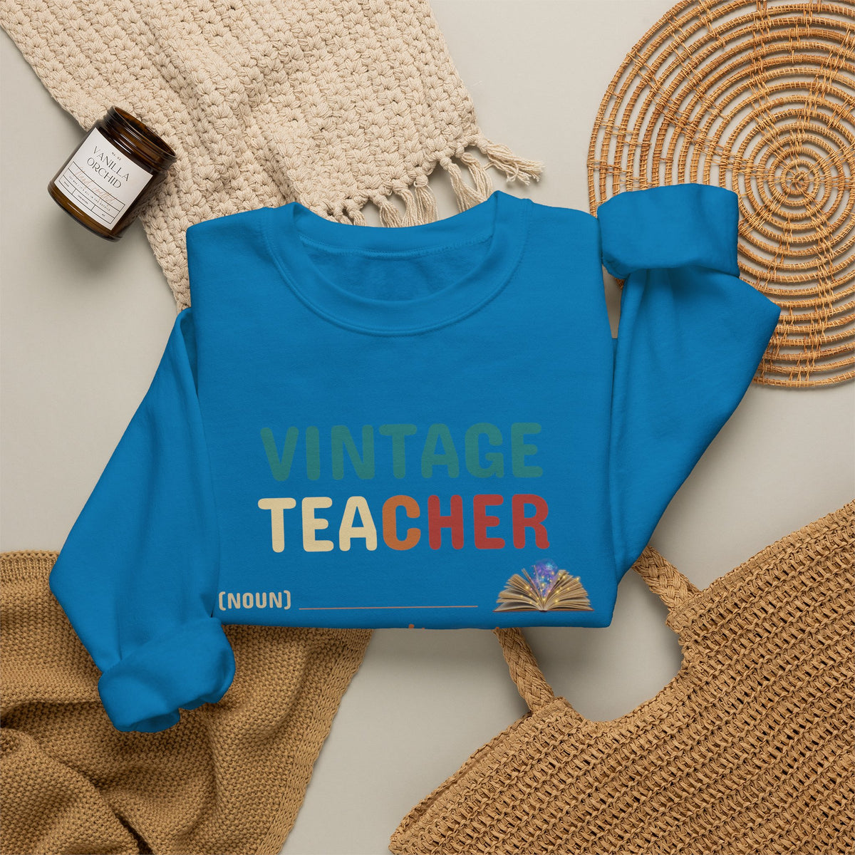 Vintage Teacher Quote Crewneck Sweatshirt