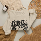 ABC 1234 Alphabet & Numbers Educational Crewneck Sweatshirt