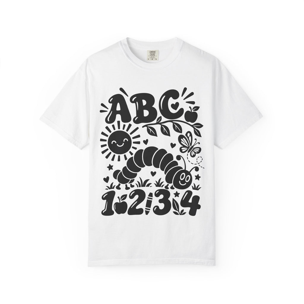 ABC 123 Caterpillar T-Shirt — Cute Educational Nursery Tee