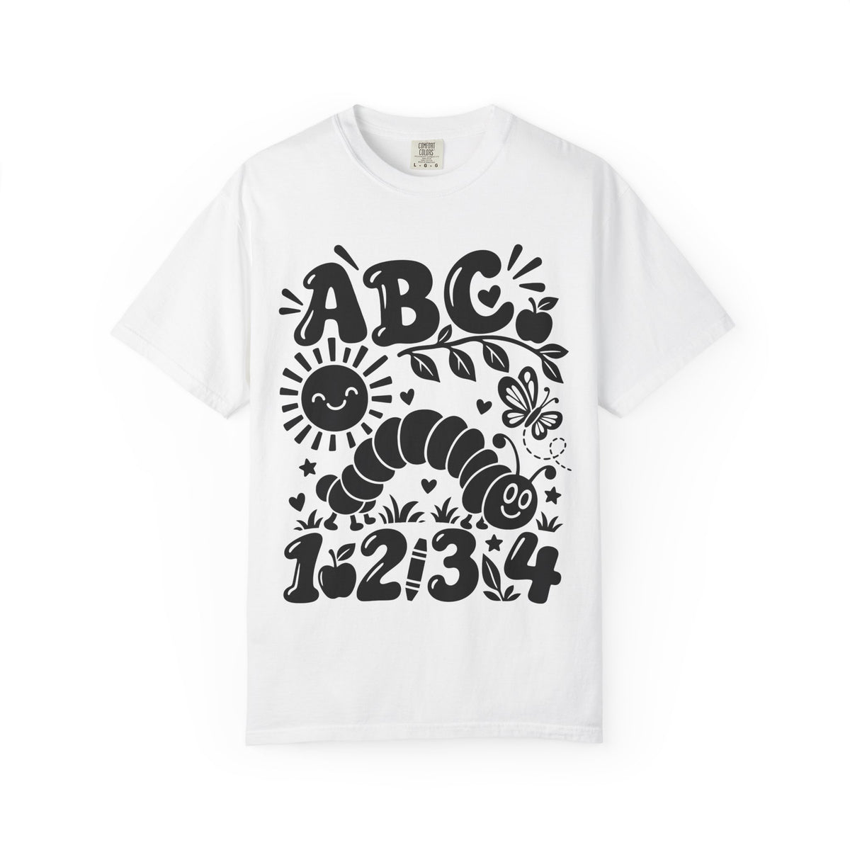 ABC 123 Caterpillar T-Shirt — Cute Educational Nursery Tee