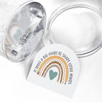 Teacher Snow Globe – "It Takes a Big Heart to Shape Little Minds" Rainbow Keepsake