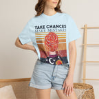 Take Chances Make Mistakes Get Messy T-Shirt — Retro Artsy Encouragement Tee