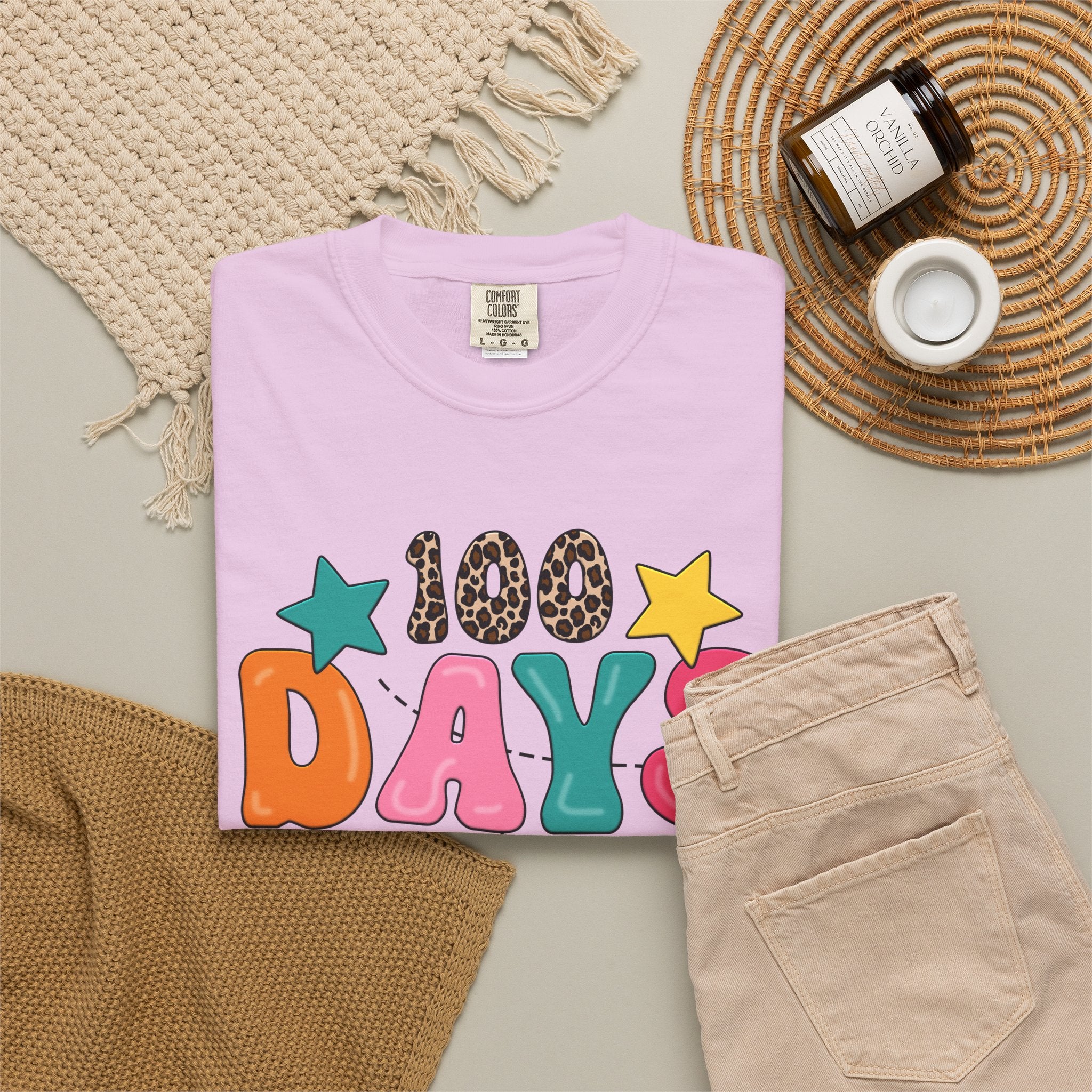 100 Days of School T-Shirt — Colorful Kids Celebration Tee