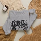ABC 1234 Alphabet & Numbers Educational Crewneck Sweatshirt
