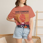 Take Chances Make Mistakes Get Messy T-Shirt — Retro Artsy Encouragement Tee