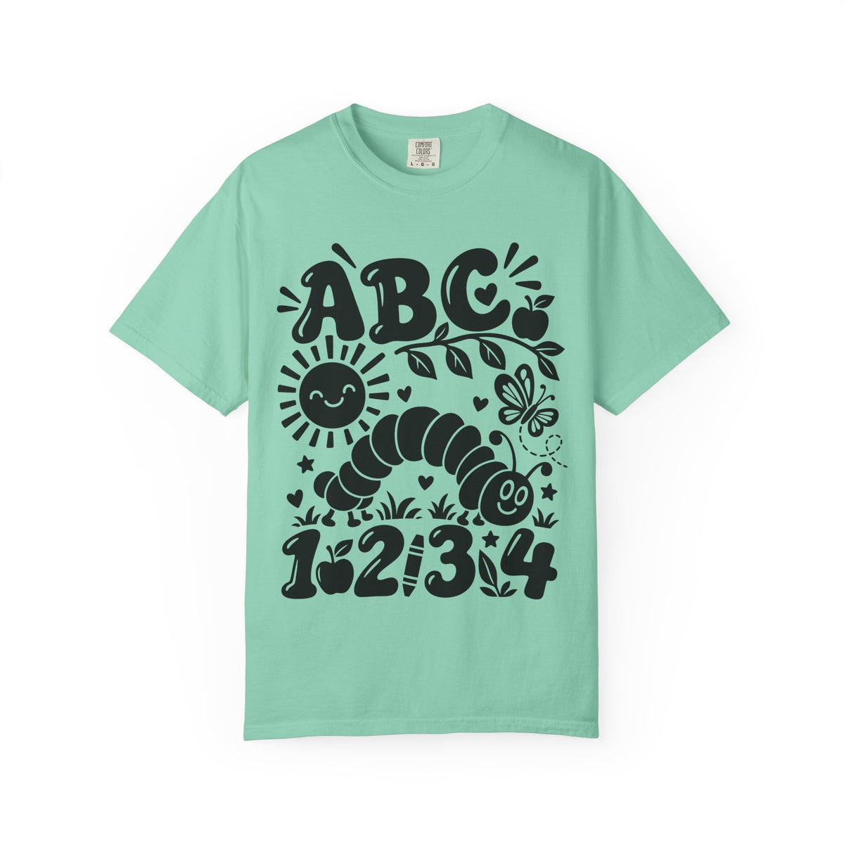 ABC 123 Caterpillar T-Shirt — Cute Educational Nursery Tee