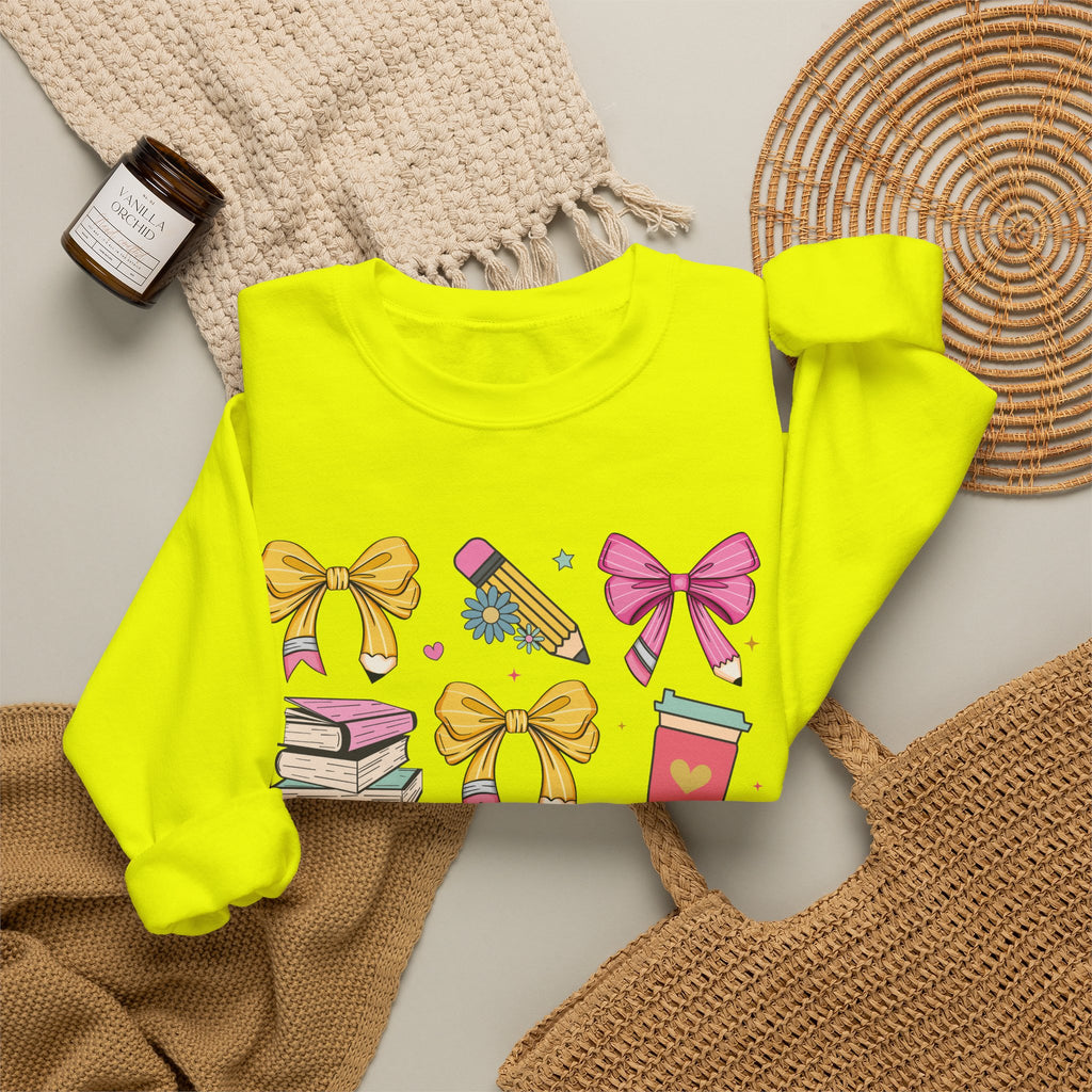 Cute Bow and Candy Sweatshirt for Girls