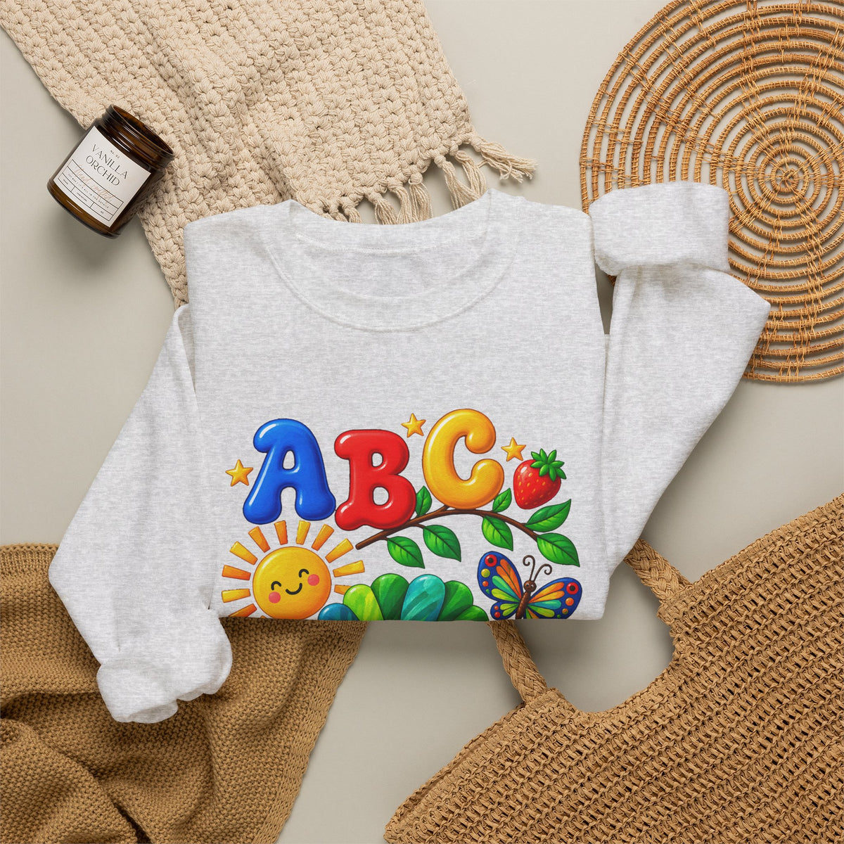 ABC 1234 Educational Sweatshirt for Kids