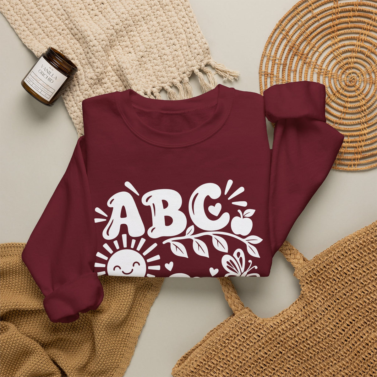 ABC 1234 Educational Crewneck Sweatshirt