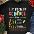 Back to School Tour T-Shirt — Retro Teacher Humor Tee ("Bruh! We Back")