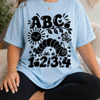 ABC 123 Caterpillar T-Shirt — Cute Educational Nursery Tee