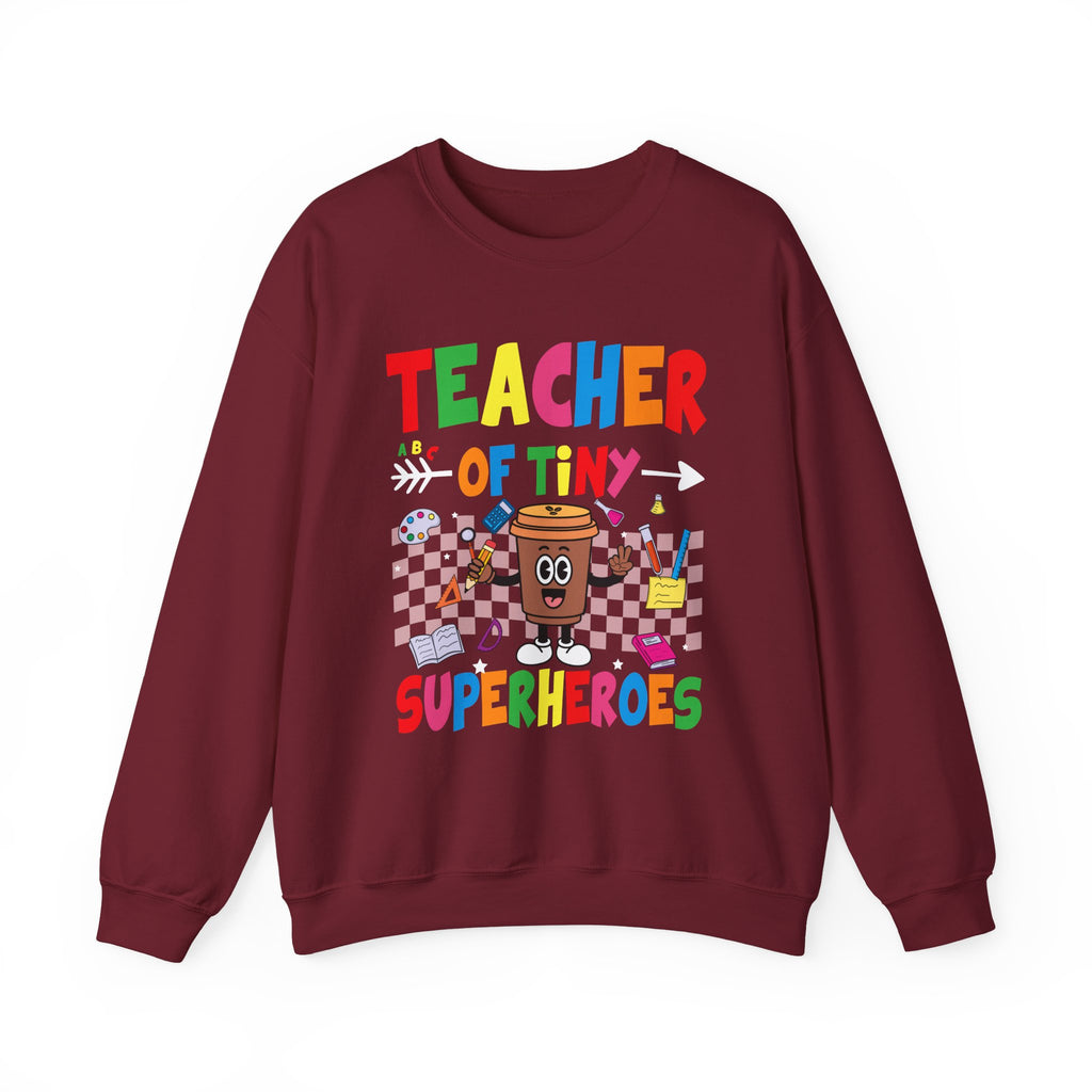 Teacher of Tiny Superheroes Crewneck Sweatshirt