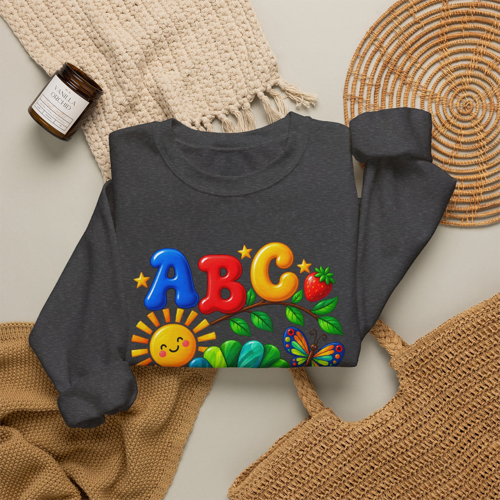 ABC 1234 Educational Kids Crewneck Sweatshirt