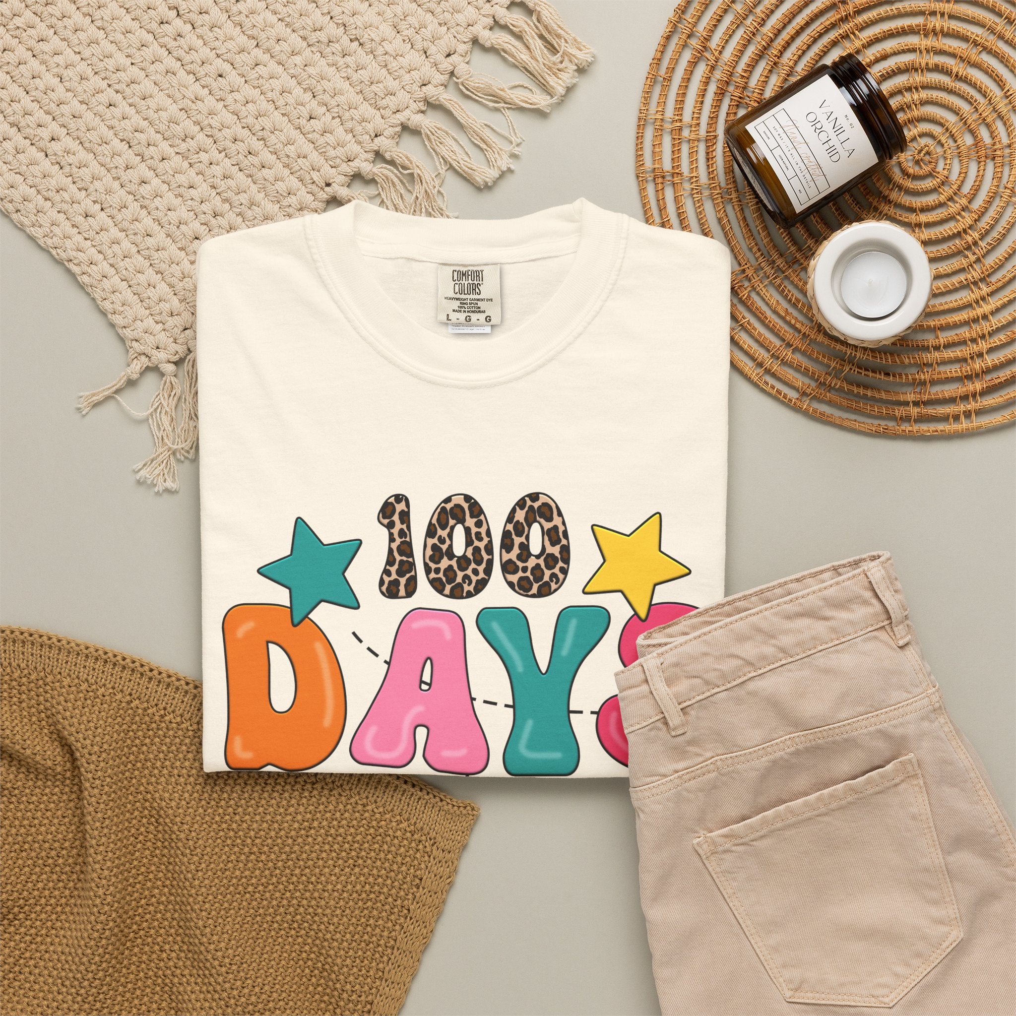 100 Days of School T-Shirt — Colorful Kids Celebration Tee